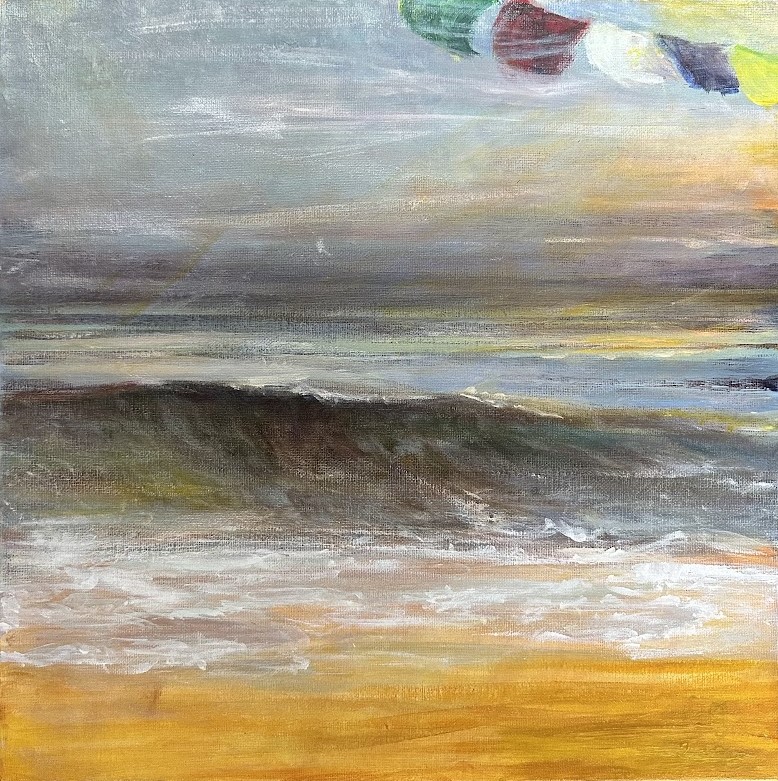 Julia Robinek painting titled Here 2020