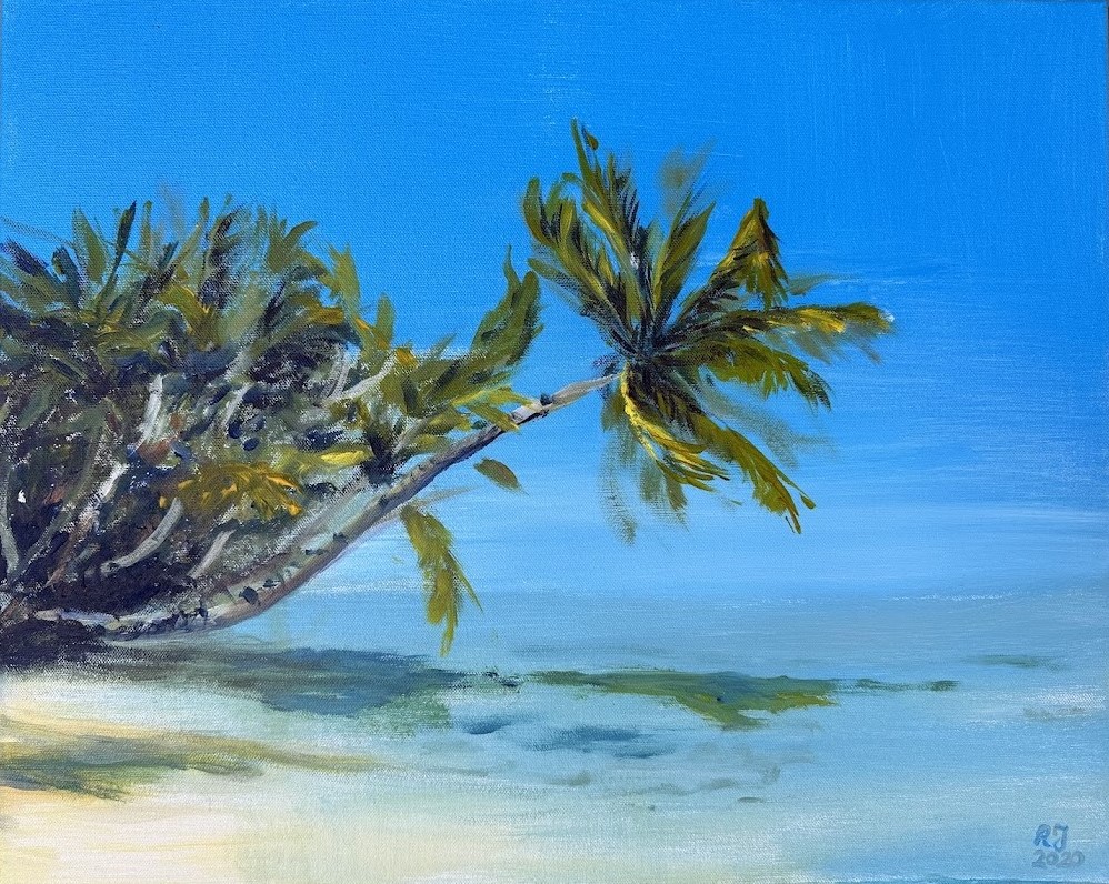 Julia Robinek painting titled Escape 2020