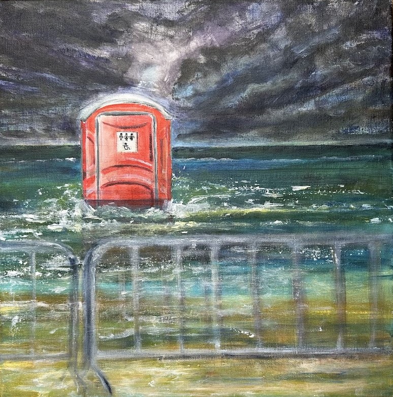 Julia Robinek painting titled The victims of priorities 2023