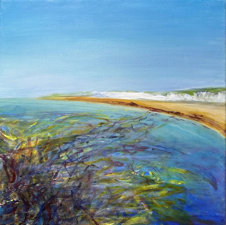 Julia Robinek painting titled You sea? 2023