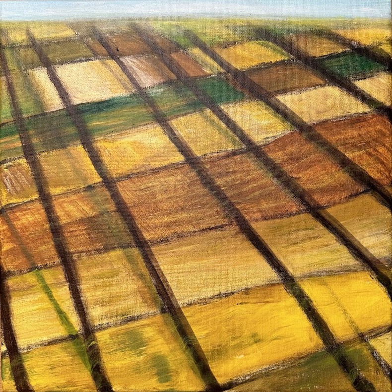 Julia Robinek painting titled Behind bars 2023