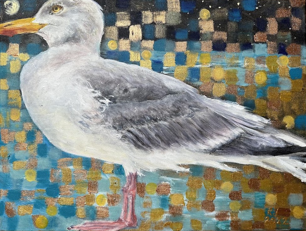 Julia Robinek painting titled The ruler 2022