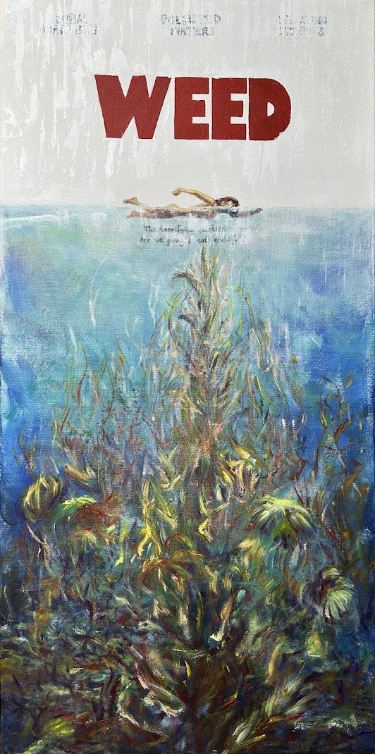 Julia Robinek painting titled Our garden 2023