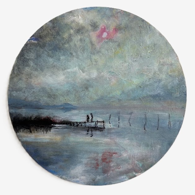 Julia Robinek painting titled Is this real? 2022