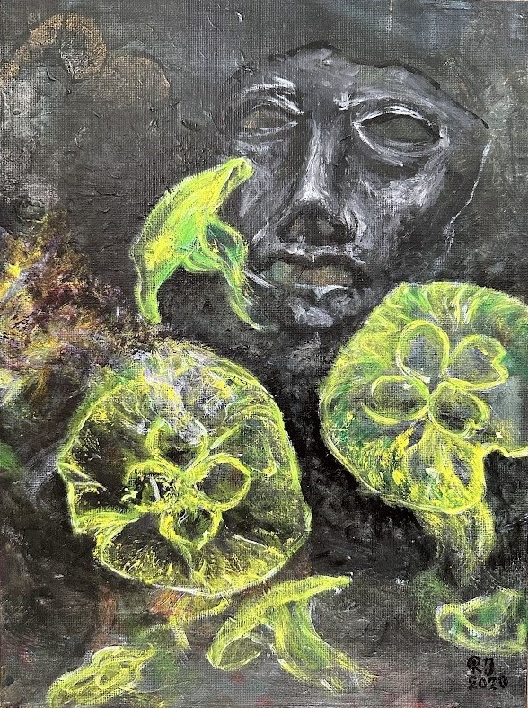 Julia Robinek painting titled Dark night of the soul 2020